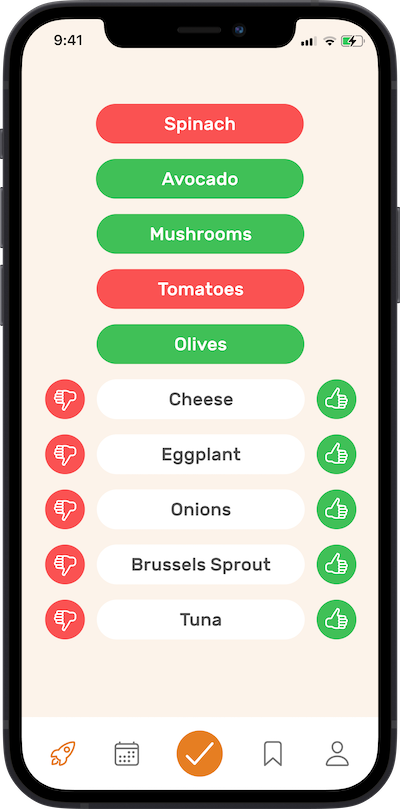 Omnifood app screenshot